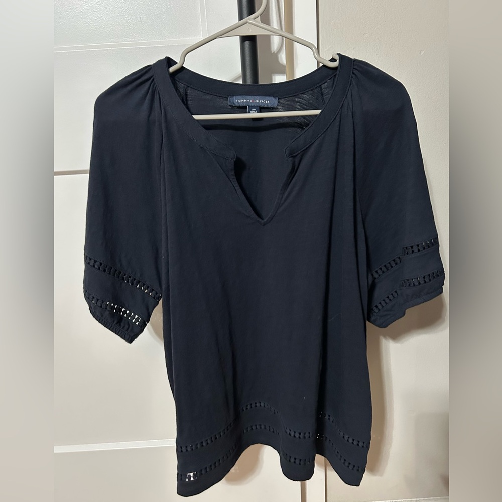 Tommy Hilfiger Eyelet Blouse - NWOT